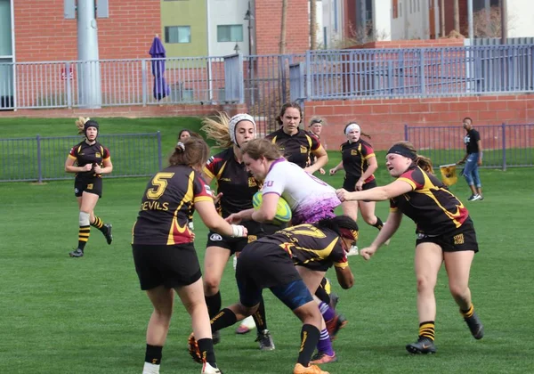 Partido Rugby Femenino Grand Canyon University Lopes Arizona State University — Foto de Stock