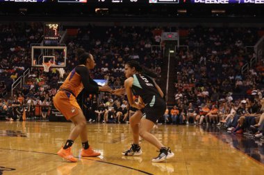 Phoenix Talking Stick Resort Arena'da New York Liberty için Kia Hemşire bekçi,Az /Abd Temmuz 5,2019.