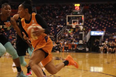 Phoenix Talking Stick Resort Arena'da Phoenix Mercury için Briann Ocak bekçi,Az / Abd Temmuz 5,2019.