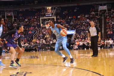 Phoenix, Arizona, ABD, 7 Temmuz 2019: Phoenix Mercury ve Atlanta Dream basketbol maçı  