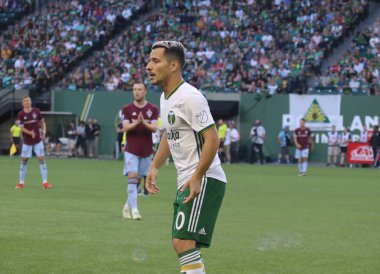 Portland, Oregon, 13 Temmuz 2019: Portland Timbers ve Colorado Rapids maçı, Portland Providence Park