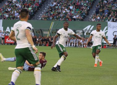 Portland, Oregon, 13 Temmuz 2019: Portland Timbers ve Colorado Rapids maçı, Portland Providence Park