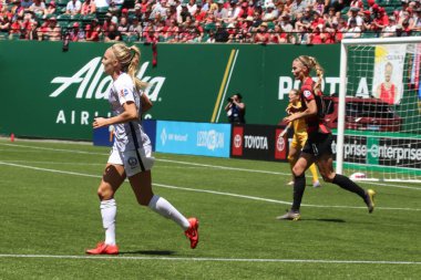 Portland, Oregon, 14 Temmuz 2019: Providence Park'ta Portland Thorns ve Orlando Pride Maçı