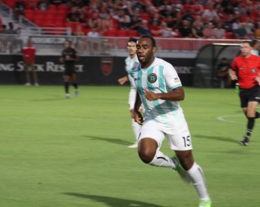 Arizona, Abd - 19 Temmuz 2019: Glendale'deki Casino Arizona Field'da futbolcular iş başında.