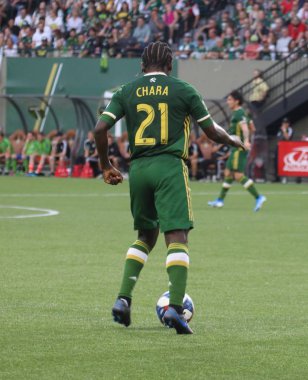 Oregon, Amerika Birleşik Devletleri - 23 Ağustos 2019 : Diego Chara Portland'daki Providence Park'ta Portland Timbers'da orta saha oyuncusu