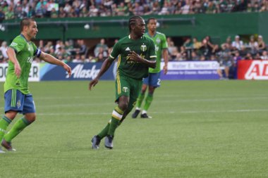 Oregon, Amerika Birleşik Devletleri - 23 Ağustos 2019 : Diego Chara Portland'daki Providence Park'ta Portland Timbers'da orta saha oyuncusu