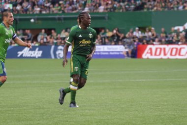 Oregon, Amerika Birleşik Devletleri - 23 Ağustos 2019 : Diego Chara Portland'daki Providence Park'ta Portland Timbers'da orta saha oyuncusu
