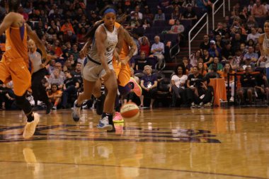 Las Vegas Aces at Talking Stick Resort Arena, Phoenix Arizona ABD 10 Haziran 2018.