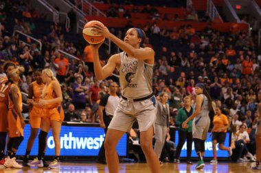 Las Vegas Aces at Talking Stick Resort Arena, Phoenix Arizona ABD 10 Haziran 2018.