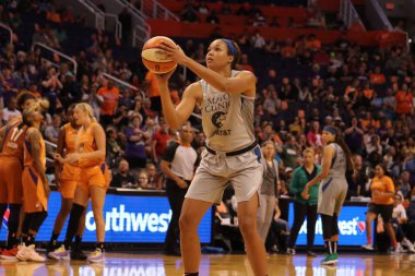 Las Vegas Aces at Talking Stick Resort Arena, Phoenix Arizona ABD 10 Haziran 2018.
