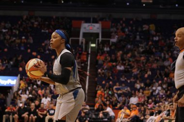 Las Vegas Aces at Talking Stick Resort Arena, Phoenix Arizona ABD 10 Haziran 2018.