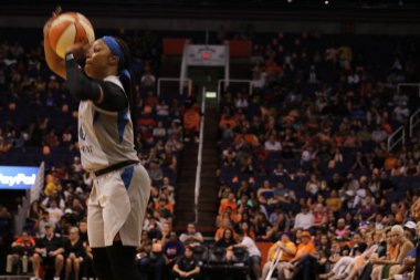 Las Vegas Aces at Talking Stick Resort Arena, Phoenix Arizona ABD 10 Haziran 2018.