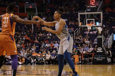 Las Vegas Aces at Talking Stick Resort Arena, Phoenix Arizona ABD 10 Haziran 2018.