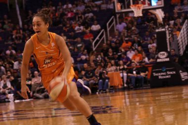 Phoenix 'teki Talking Stick Resort Arena' da basketbol maçı, AZ / USA Eylül 8.2019.
