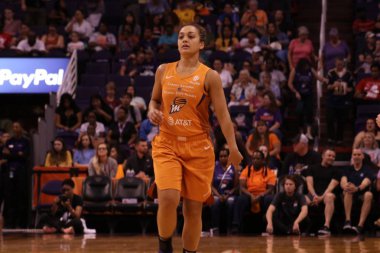 Phoenix 'teki Talking Stick Resort Arena' da basketbol maçı, AZ / USA Eylül 8.2019.