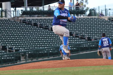 Paredez Isaac Mesa 'daki Sloan Park' taki Yaquis de Obregn atıcısı, Az / Usa Eylül 29. 2019.