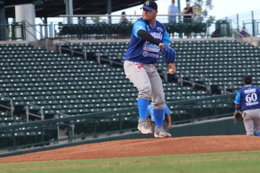 Paredez Isaac Mesa 'daki Sloan Park' taki Yaquis de Obregn atıcısı, Az / Usa Eylül 29. 2019.