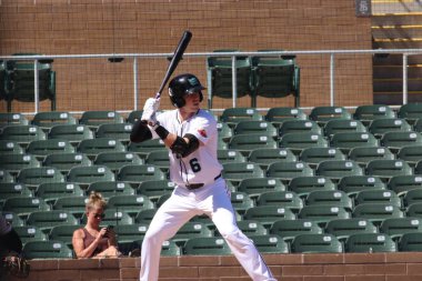 Brian Nicholas Serven, Salt River Rafters için Scottsdale 'deki Salt River Fields, Az / Usa tutucusu. 2 Ekim 2019.