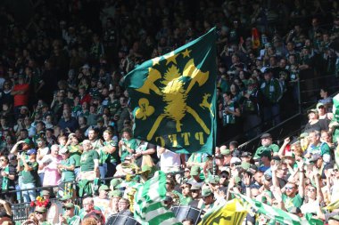 Portland 'daki Providence Park' taki kereste ordusu, ya da 6 Ekim 2019.