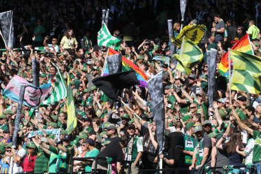 Portland 'daki Providence Park' taki keresteciler ordusu ya da 6 Ekim 2019.