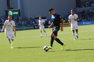 Christian Espinoza, Portland 'daki Providence Park' taki San Jose depremlerinde orta saha oyuncusu..
