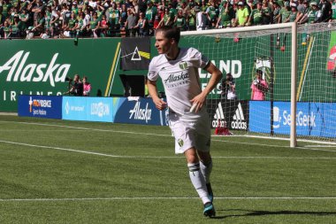  Portland Providence Park 'ta Portland Timbers' ın Jorge Villafaa defans oyuncusu..