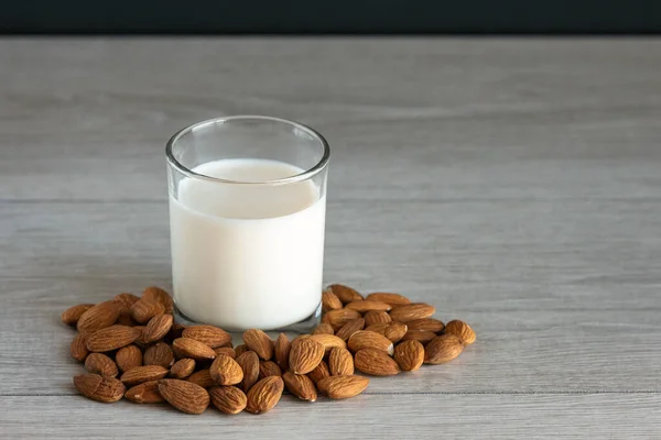 Leche alternativa no láctea, leche de almendras vegana —  Fotos de Stock