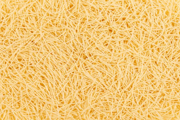 Uncooked Vermicelli Pasta Background Close Raw Vermicelli Pasta Top View — Stock Photo, Image