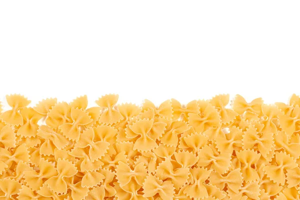 Borda Macarrão Italiano Para Modelo Design Menu Farfalle Cru Sobre — Fotografia de Stock