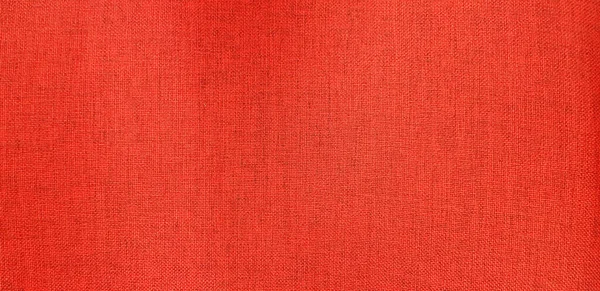 Cadeira Algodão Tecido Couro Vermelho Para Fundo Fechar Superfície Material — Fotografia de Stock