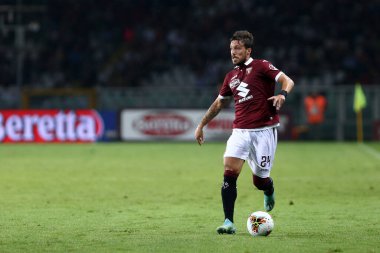 Torino, İtalya - 16 Eylül 2019. İtalyan Serie A. Torino Fc, Torino FC 'den Lecce Simone Verdi' ye karşı.   .