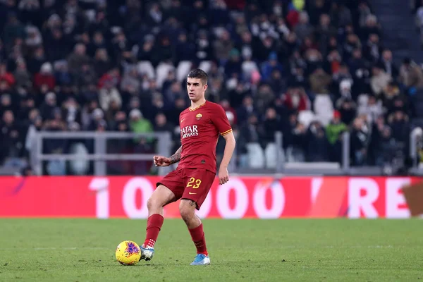 Torino Italien Januari 2020 Coppa Italia Juventus Roma Gianluca Mancini — Stockfoto