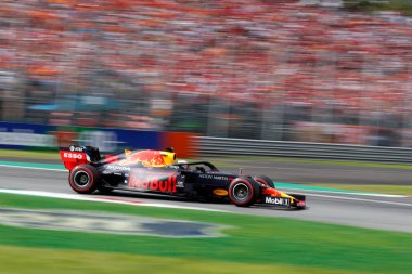 Monza, İtalya. 6-8 Eylül 2019. İtalya Formula 1 Grand Prix 'si. Aston Martin Red Bull Yarışı 'ndan Alexander Albon İtalya Formula 1 Grand Prix' sinde