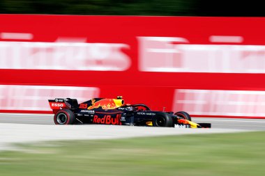 Monza, İtalya. 6-8 Eylül 2019. İtalya Formula 1 Grand Prix 'si. Aston Martin Red Bull Yarışı 'ndan Alexander Albon İtalya Formula 1 Grand Prix' sinde