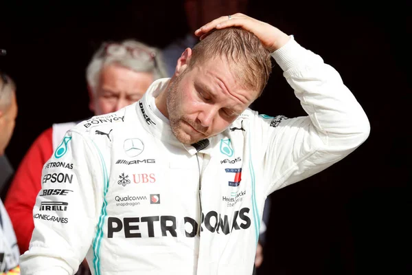 Monza Itálie Září2019 Velká Cena Formule Itálii Valtteri Bottas Mercedes — Stock fotografie