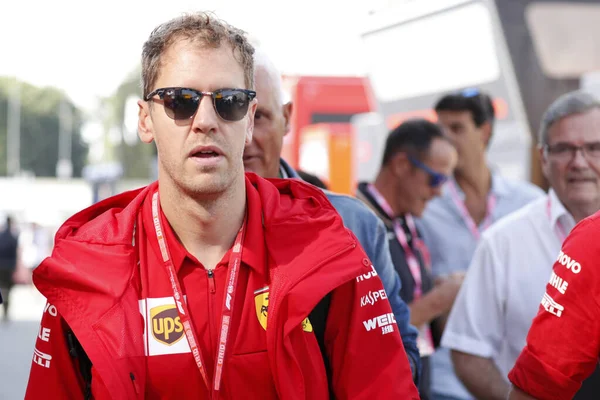Monza Italia Septiembre 2019 Gran Premio Fórmula Italia Sebastian Vettel — Foto de Stock