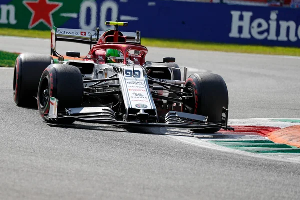 Monza Włochy Września 2019 Formuła Grand Prix Włoch Antonio Giovinazzi — Zdjęcie stockowe