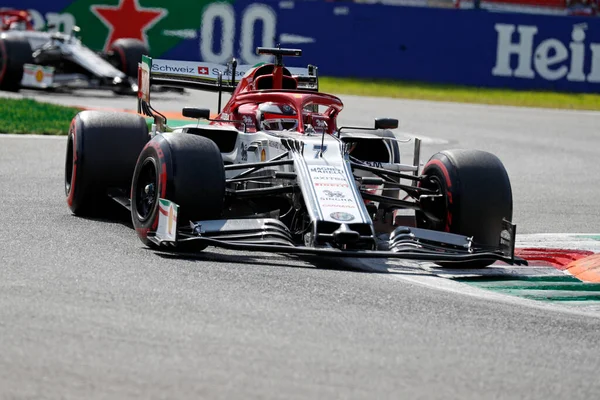 Monza Italia Septiembre 2019 Gran Premio Fórmula Italia Kimi Raikkonen — Foto de Stock