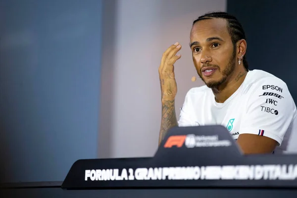 Monza Italia Septiembre 2019 Gran Premio Fórmula Italia Lewis Hamilton — Foto de Stock