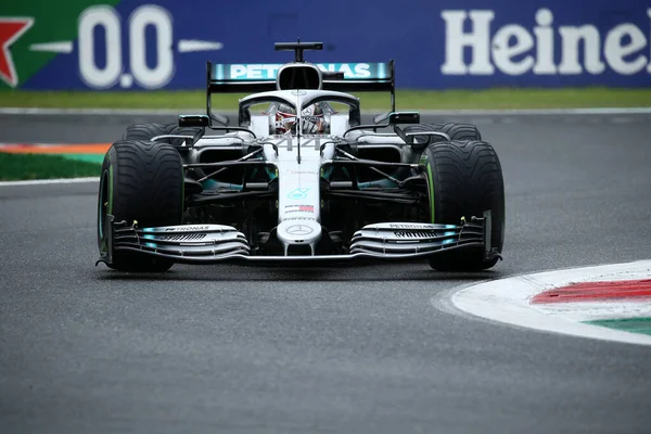 Monza Włochy Września 2019 Formuła Grand Prix Włoch Lewis Hamilton — Zdjęcie stockowe