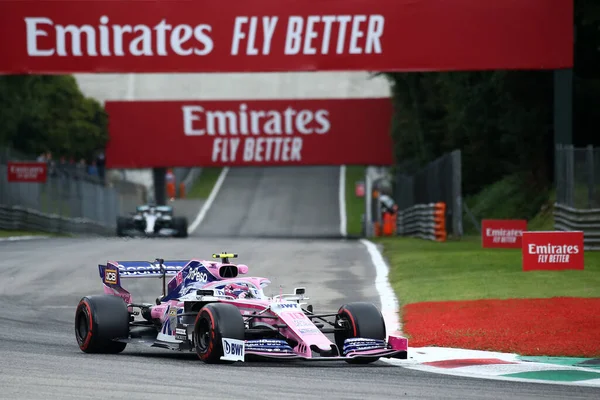 Монца Италия Сентября 2019 Года Гран Италии Формулы Lance Stroll — стоковое фото