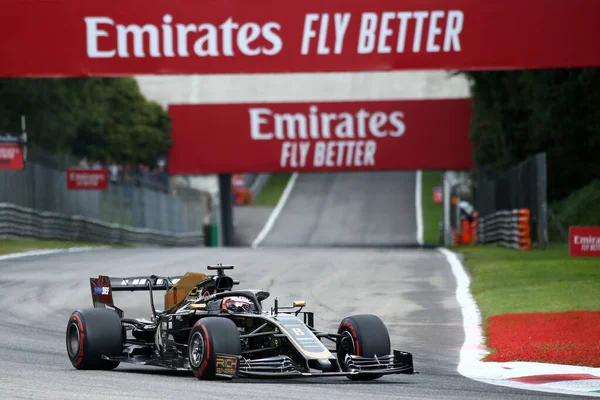 Monza Itália Setembro 2019 Grande Prémio Fórmula Itália Romain Grosjean — Fotografia de Stock