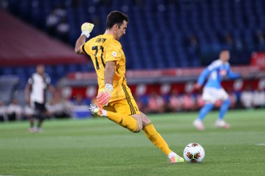 Roma. İtalya. 17 Haziran 2020. İtalya Kupası Finali. Ssc Napoli, Juventus Fc 'ye karşı. Juventus FC 'den Gianluigi Buffon iş başında .   