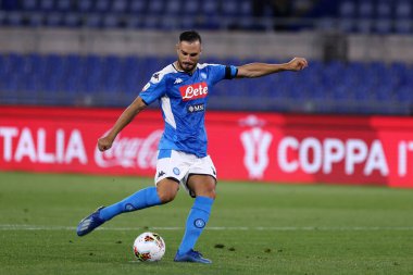 Roma. İtalya. 17 Haziran 2020. İtalya Kupası Finali. Ssc Napoli, Juventus Fc 'ye karşı. Ssc Napoli 'den Nikola Maksimoviç iş başında .   