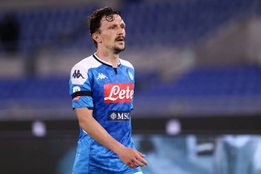 Roma. İtalya. 17 Haziran 2020. İtalya Kupası Finali. Ssc Napoli, Juventus Fc 'ye karşı. Sc Napoli 'den Mario Rui .   