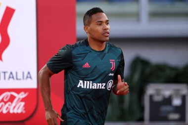 Roma. İtalya. 17 Haziran 2020. İtalya Kupası Finali. Ssc Napoli, Juventus Fc 'ye karşı. Juventus FC 'den Alex Sandro  .