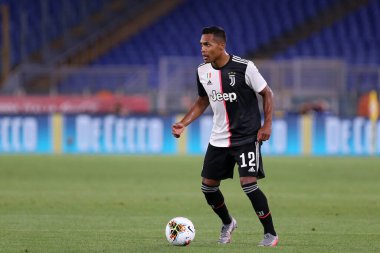 Roma. İtalya. 17 Haziran 2020. İtalya Kupası Finali. Ssc Napoli, Juventus Fc 'ye karşı. Juventus FC 'den Alex Sandro  .