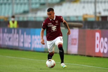 Torino. İtalya. 19 Haziran 2020. İtalyan Serisi A. Torino Fc Parma Calcio 'ya karşı. Torino FC 'den Alejandro Berenguer iş başında   .