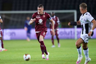 Torino (İtalya) 23 Haziran 2020. İtalyan Serisi A. Torino Fc, Udinese Calcio 'ya karşı. Torino FC 'den Andrea Belotti.    . 