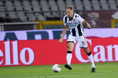 Torino (İtalya) 23 Haziran 2020. İtalyan Serisi A. Torino Fc, Udinese Calcio 'ya karşı. Udinese Calcio 'dan Lukasz Teodorczyk  .   
